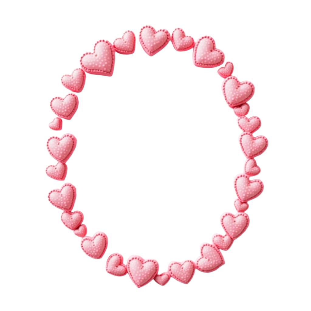 Pink Heart Wreath